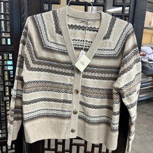 Faherty Highland Fair Isle Cardigan